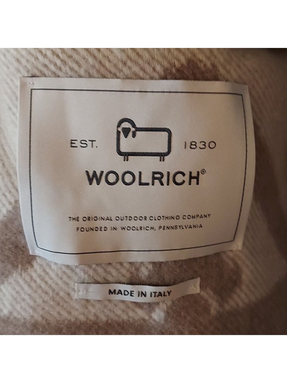 Woolrich Wool Blend Blanket Milky Cream - Picture 6 of 8